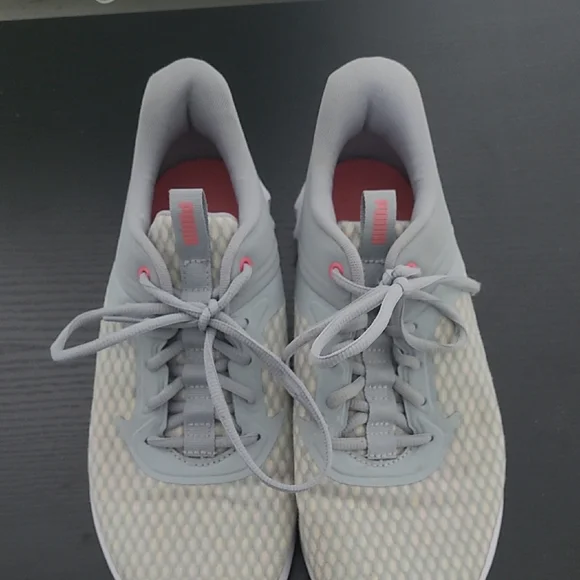 Puma Gray and Pink Athletic Shoes - Picture 3 of 7